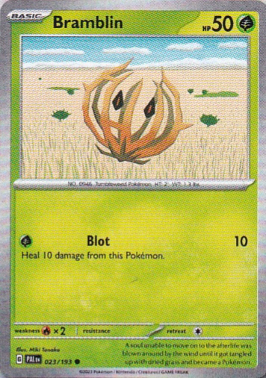 Scarlet & Violet Paldea Evolved 023/193 Bramblin