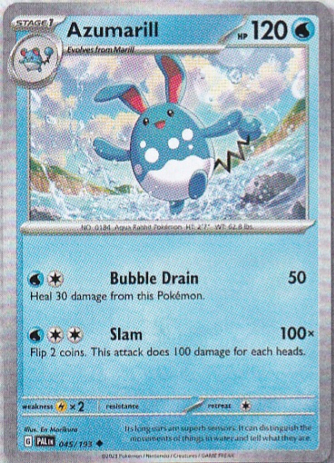 Scarlet & Violet Paldea Evolved 045/193 Azumarill