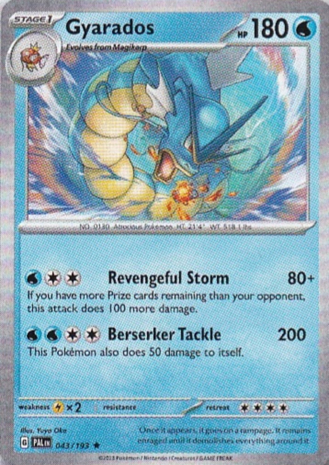 Scarlet & Violet Paldea Evolved 043/193 Gyarados