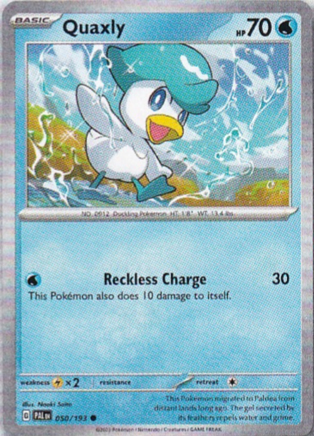 Scarlet & Violet Paldea Evolved 050/193 Quaxly