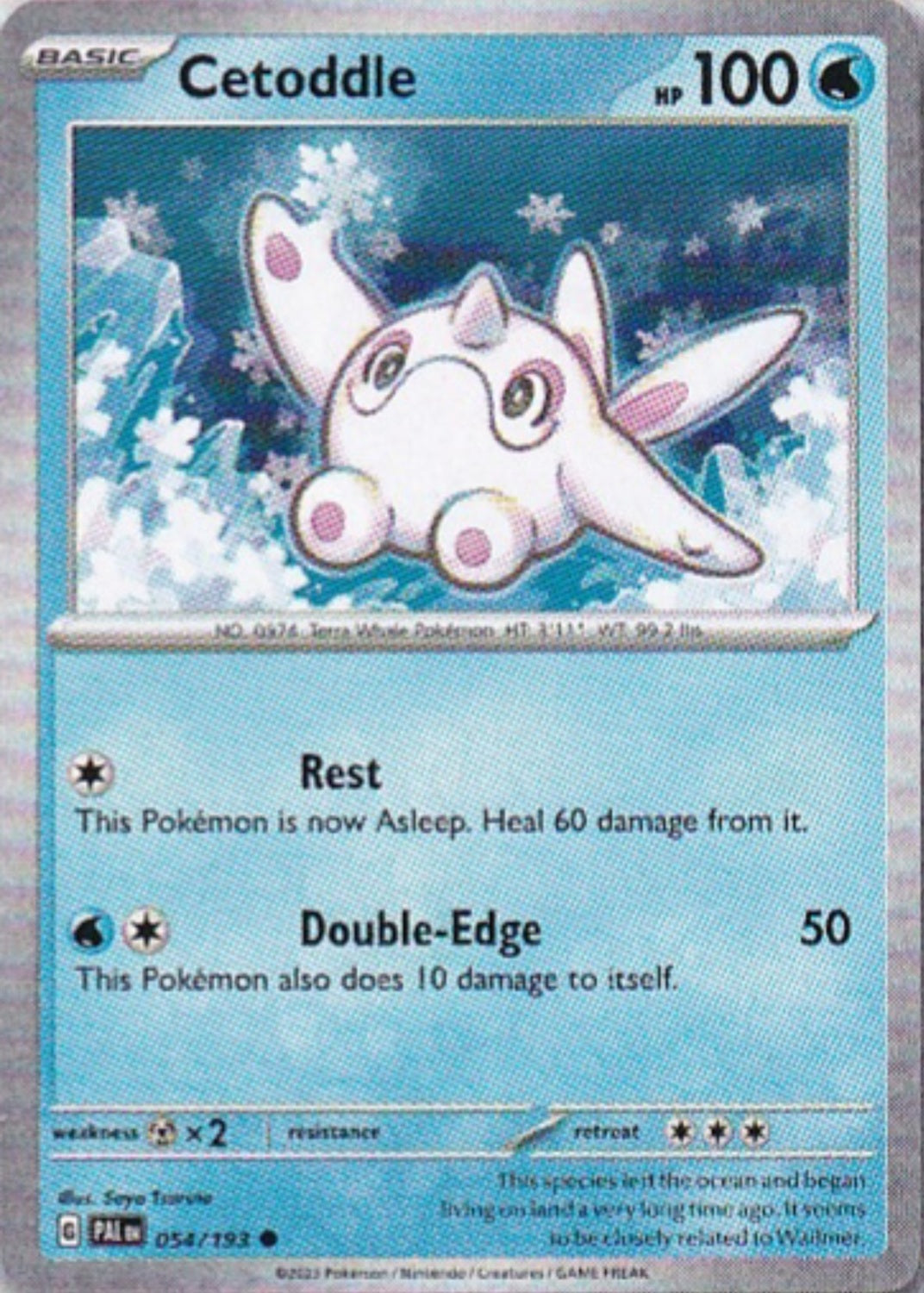 Scarlet & Violet Paldea Evolved 054/193 Cetoddle