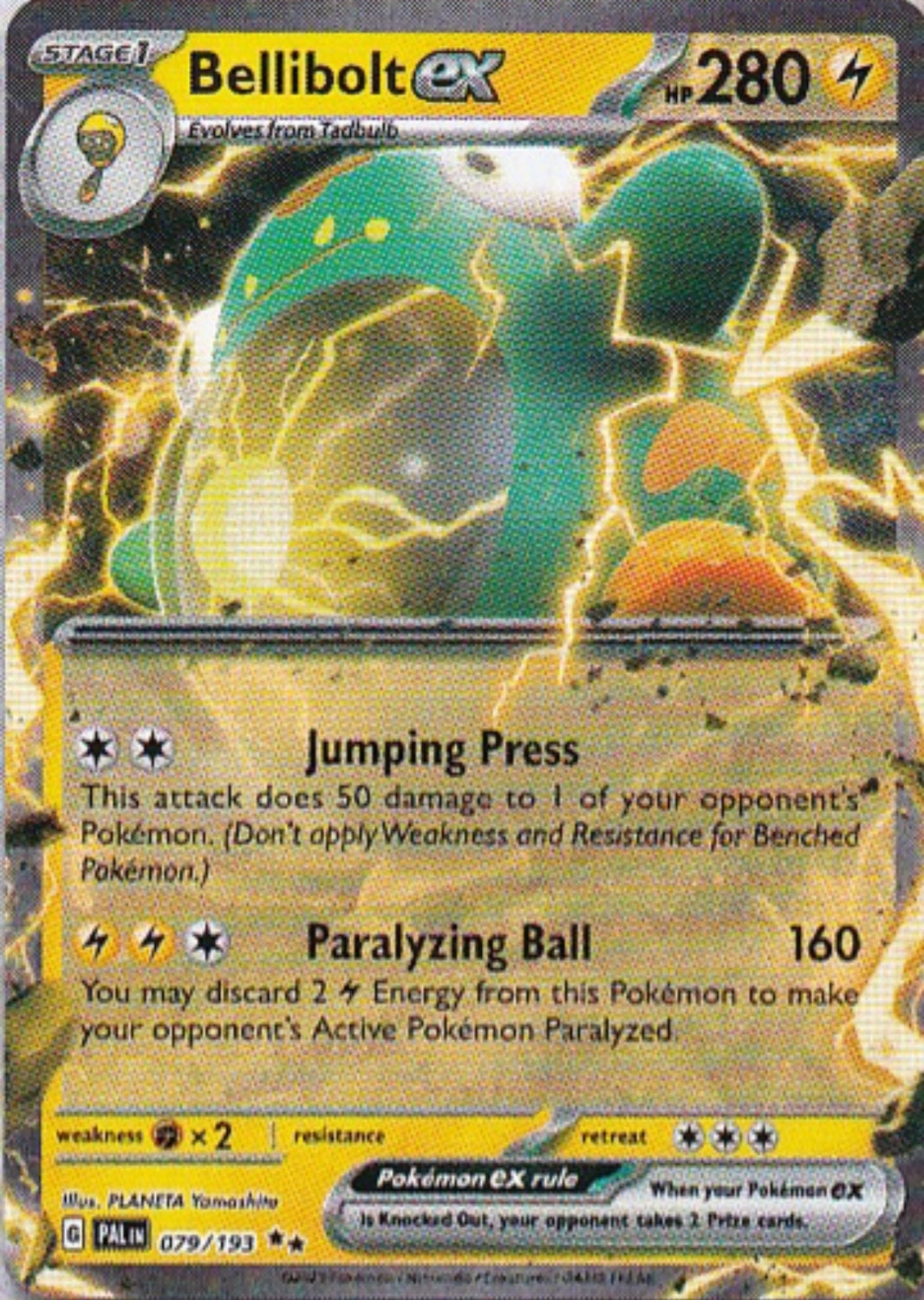Scarlet & Violet Paldea Evolved 079/193 Bellibolt ex