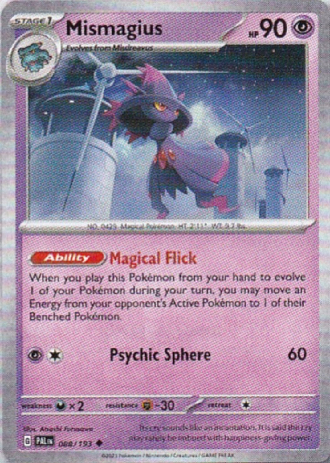 Scarlet & Violet Paldea Evolved 088/193 Mismagius