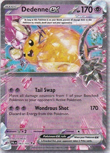 Scarlet & Violet Paldea Evolved 093/193 Dedenne ex