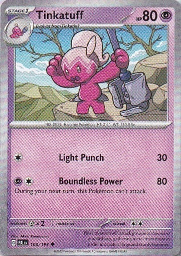 Scarlet & Violet Paldea Evolved 103/193 Tinkatuff