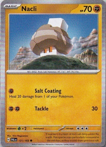 Scarlet & Violet Paldea Evolved 121/193 Nacli Reverse Holo