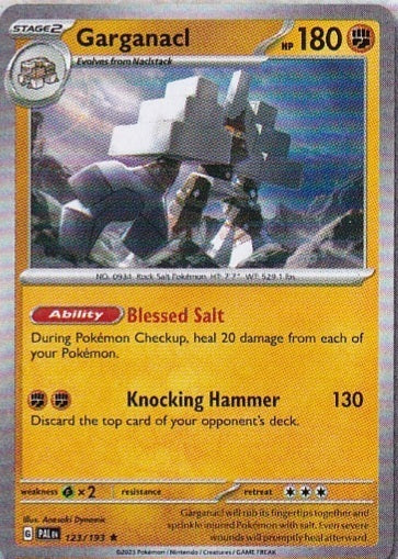 Scarlet & Violet Paldea Evolved 123/193 Garganacl
