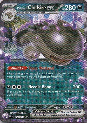 Scarlet & Violet Paldea Evolved 130/193 Paldean Clodsire ex