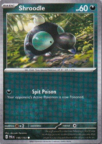 Scarlet & Violet Paldea Evolved 145/193 Shroodle