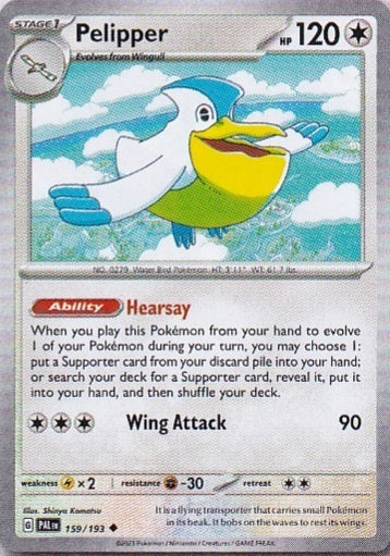 Scarlet & Violet Paldea Evolved 159/193 Pelipper