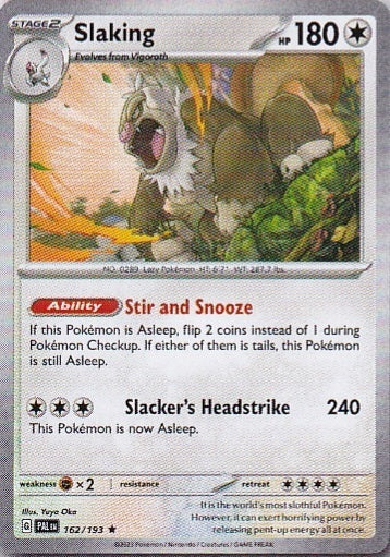 Scarlet & Violet Paldea Evolved 162/193 Slaking