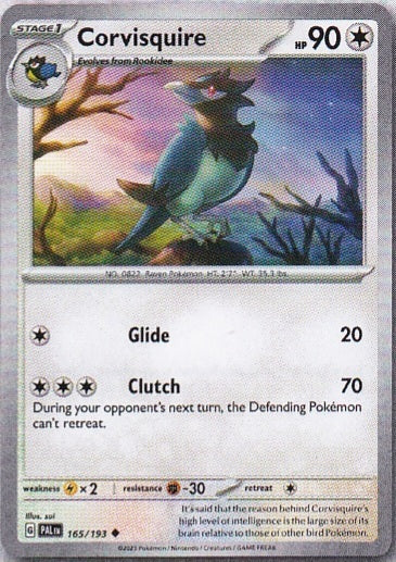 Scarlet & Violet Paldea Evolved 165/193 Corvisquire