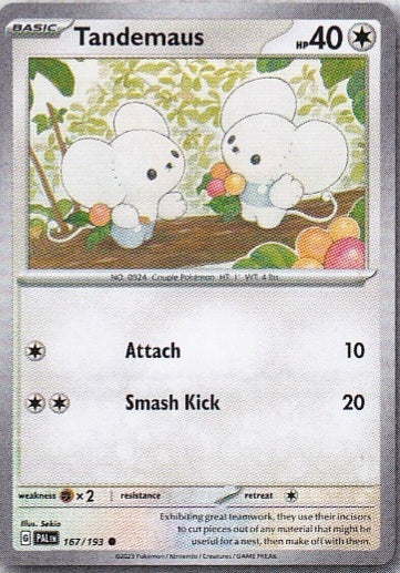 Scarlet & Violet Paldea Evolved 167/193 Tandemaus