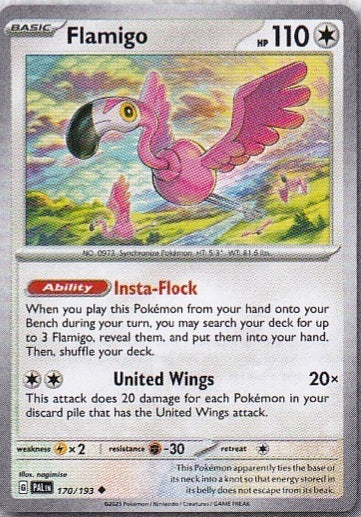 Scarlet & Violet Paldea Evolved 170/193 Flamigo