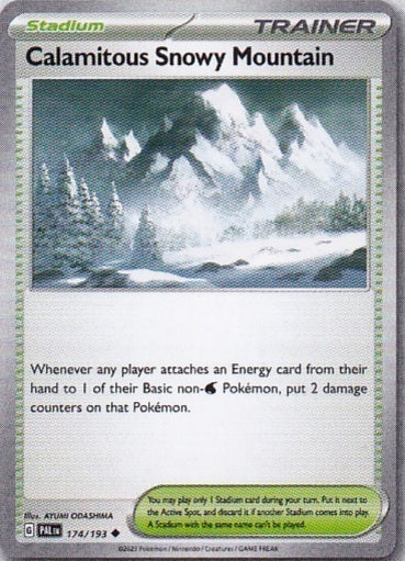 Scarlet & Violet Paldea Evolved 174/193 Calamitous Snowy Mountain