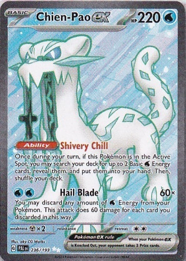 Scarlet & Violet Paldea Evolved 236/193 Chien-Pao ex