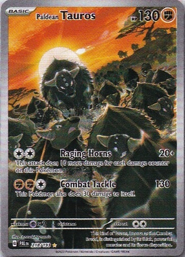 Scarlet & Violet Paldea Evolved 218/193 Paldean Tauros