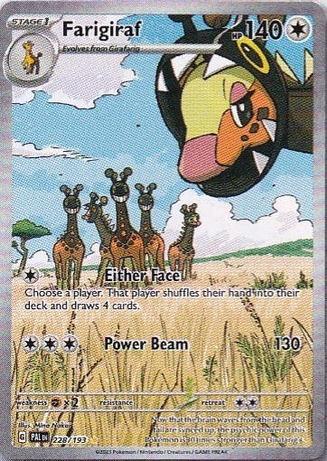 Scarlet & Violet Paldea Evolved 228/193 Farigiraf