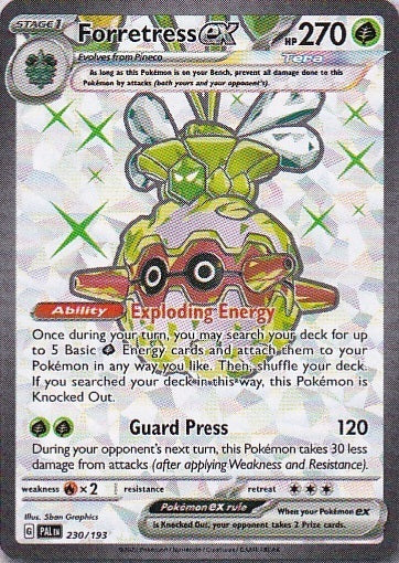 Scarlet & Violet Paldea Evolved 230/193 Forretress ex