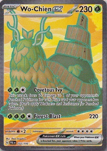 Scarlet & Violet Paldea Evolved 232/193 Wo-Chien ex