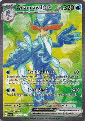 Scarlet & Violet Paldea Evolved 235/193 Quaquaval ex