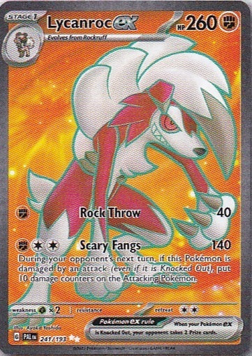 Scarlet & Violet Paldea Evolved 241/193 Lycanroc ex