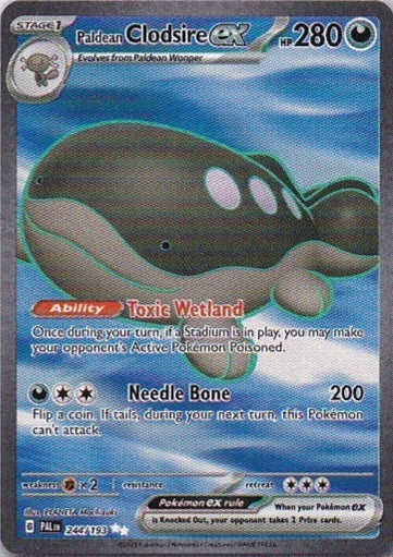 Scarlet & Violet Paldea Evolved 244/193 Paldean Clodsire ex