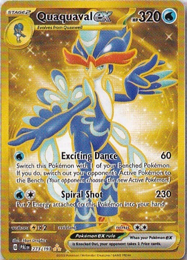 Scarlet & Violet Paldea Evolved 273/193 Quaquaval ex