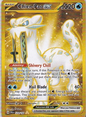 Scarlet & Violet Paldea Evolved 274/193 Chien-Pao ex