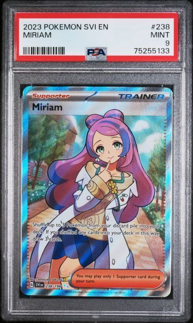 Pokemon Svi EN-Scarlet & Violet 238 Miriam PSA MINT 9