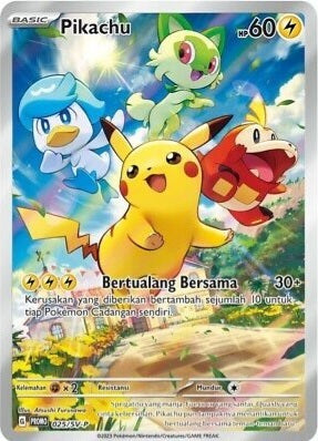 Pokémon TCG: Scarlet & Violet 2 - Paldea Evolved Elite Trainer Pikachu Promo Card