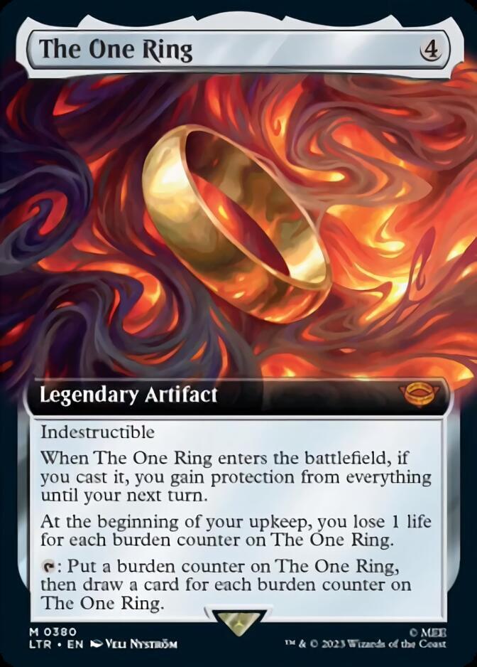 MTG Lord Of The Rings 0380 The One Ring (Extended Art)