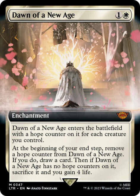 MTG Lord Of The Rings 0005 Dawn of a New Age (Extended Art)