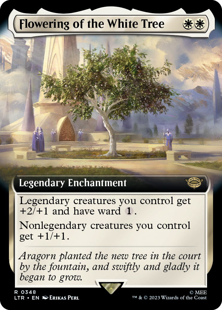 MTG Lord Of The Rings 0348 Flowering of the White Tree (Extended Art)