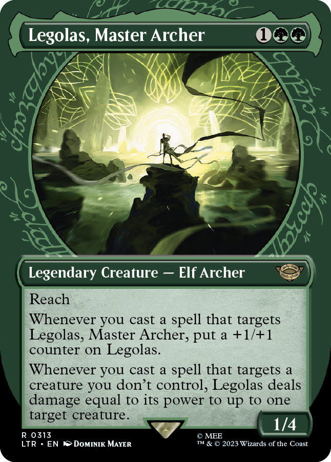 MTG Lord Of The Rings 0313 Legolas, Master Archer (Showcase)