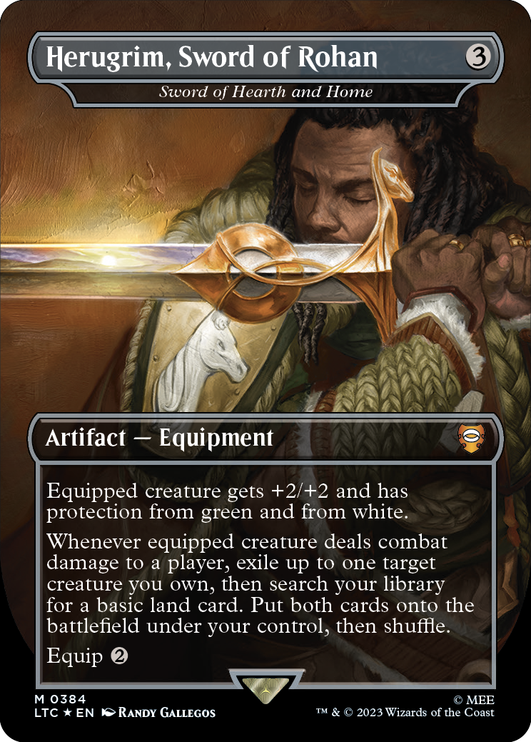 MTG Lord Of The Rings 0354 Sword of Hearth and Home (Borderless Art)