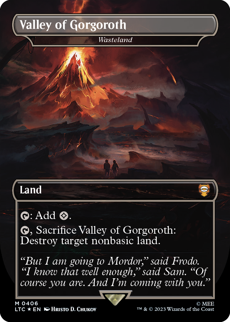 MTG Lord Of The Rings 0406 Wasteland (Surge Foil)