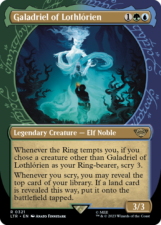 MTG Lord Of The Rings 0321 Galadriel of Lothlórien (Showcase Foil)