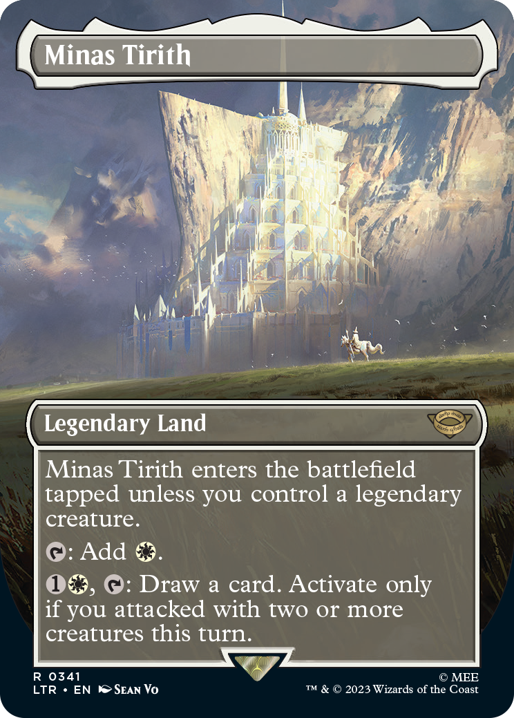 MTG Lord Of The Rings 0341 Minas Tirith (Borderless Art)