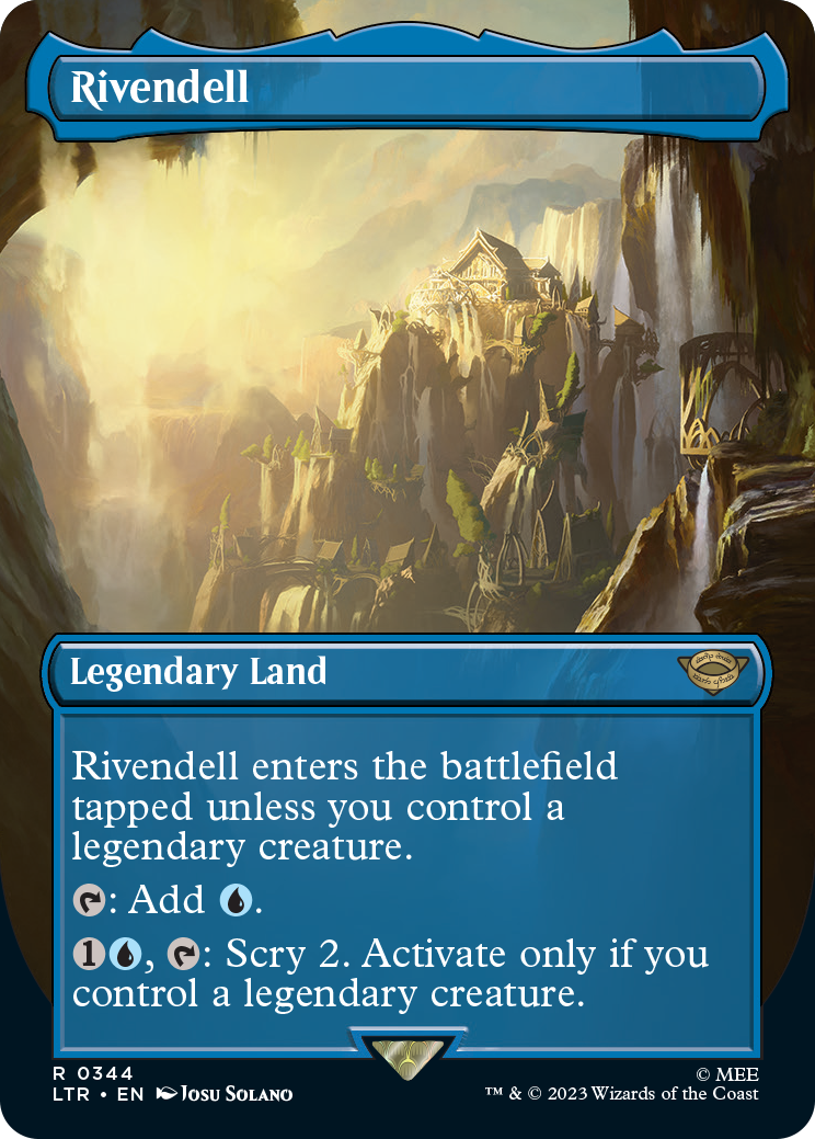 MTG Lord Of The Rings 0344 Rivendell (Borderless Art Foil)
