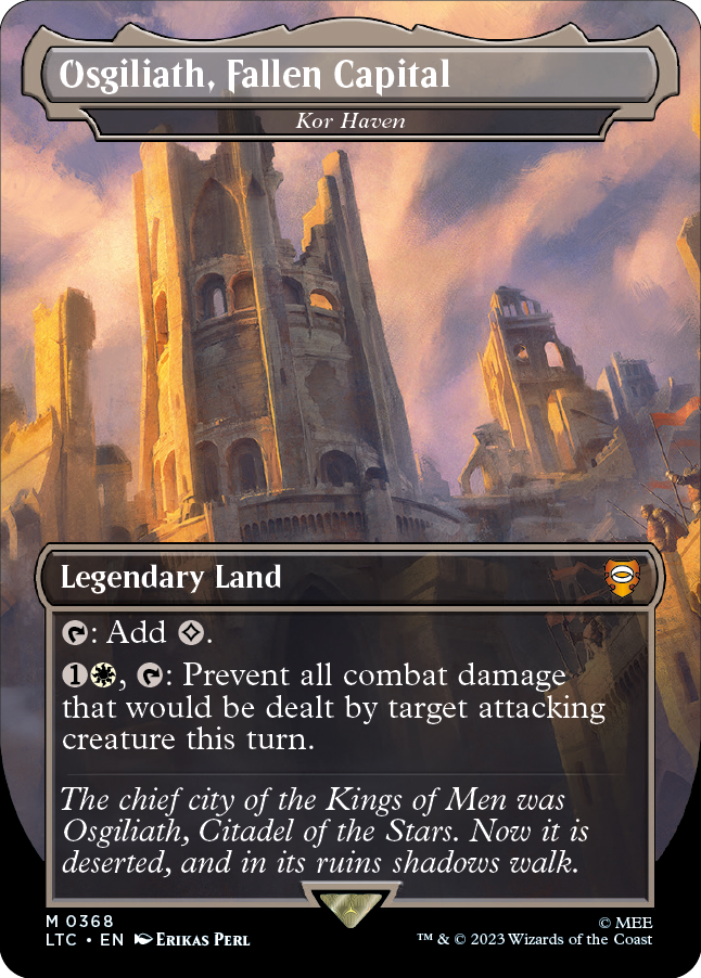 MTG Lord Of The Rings 0368 Kor Haven (Borderless Art Foil)