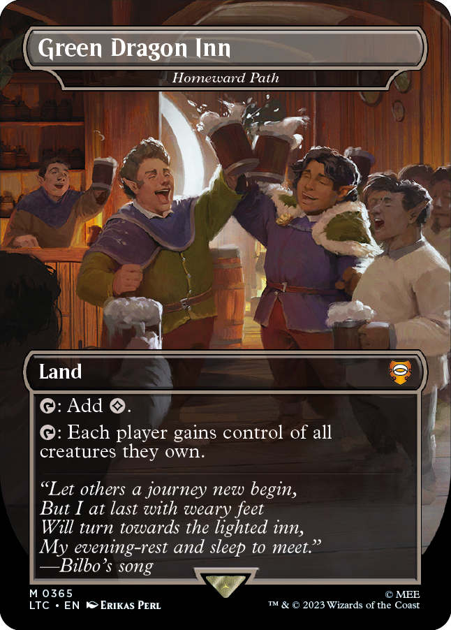 MTG Lord Of The Rings 0365 Homeward Path (Borderless Art)