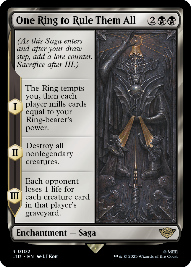 MTG Lord Of The Rings 0102 One Ring to Rule Them All (Foil)