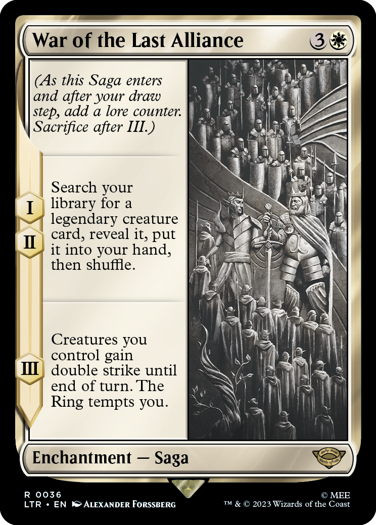 MTG Lord Of The Rings 0036 War of the Last Alliance (Foil)