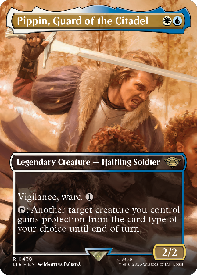 MTG Lord Of The Rings 0438 Pippin, Guard of the Citadel (Borderless Art Foil)