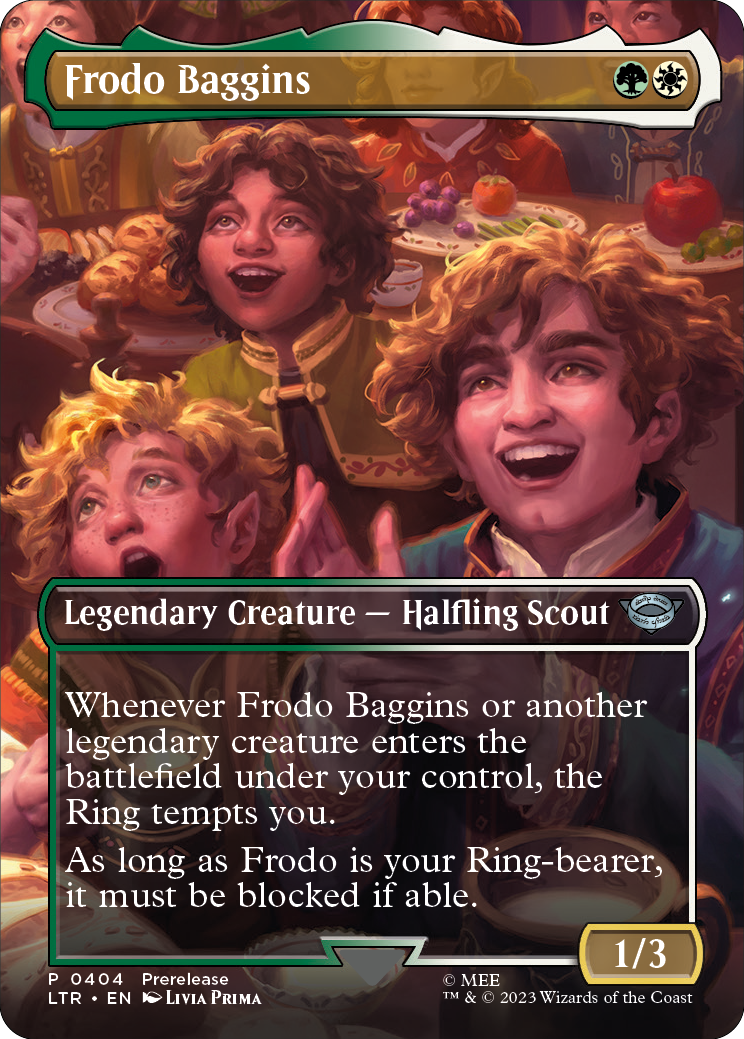 MTG Lord Of The Rings 0404 Frodo Baggins (Borderless Art Foil)