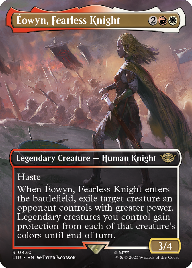 MTG Lord Of The Rings 0430 Éowyn, Fearless Knight (Borderless Art)