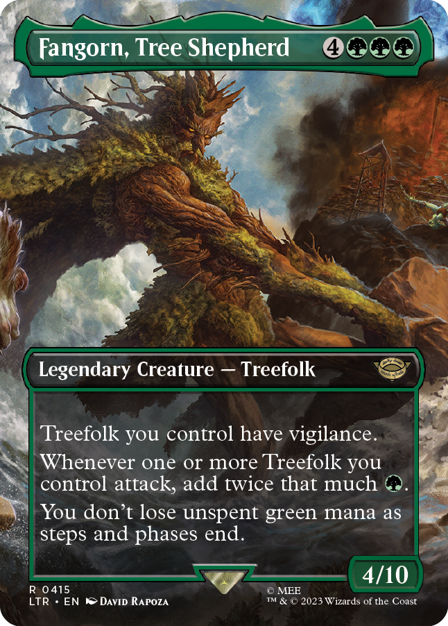 MTG Lord Of The Rings 0415 Fangorn, Tree Shepherd (Borderless Art)