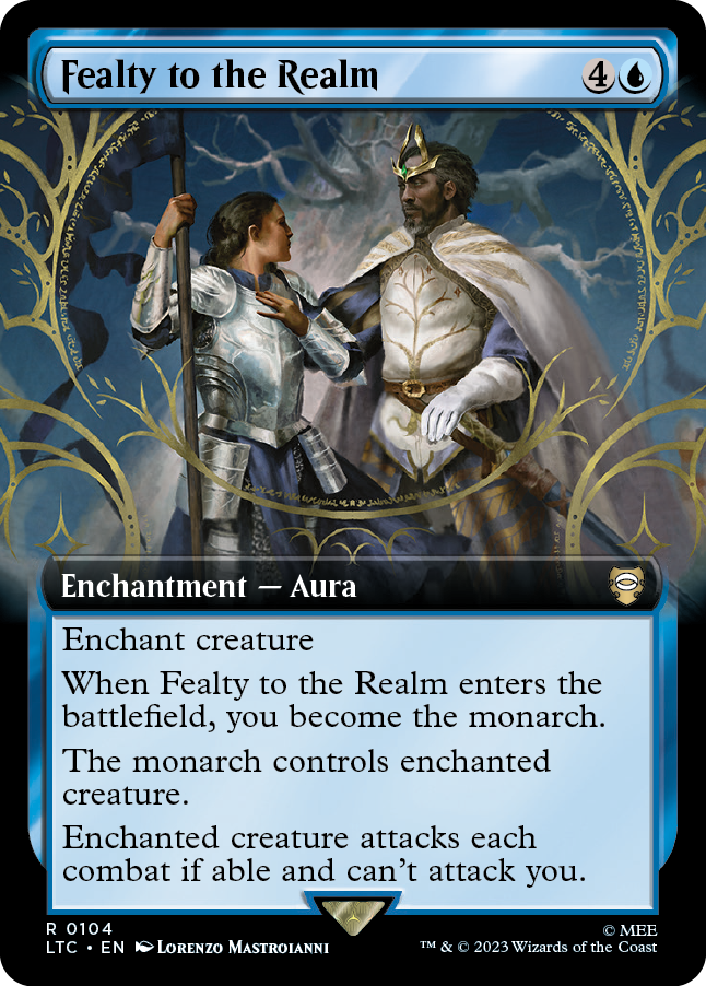 MTG Lord Of The Rings 0104 Fealty to the Realm (Extended Art)