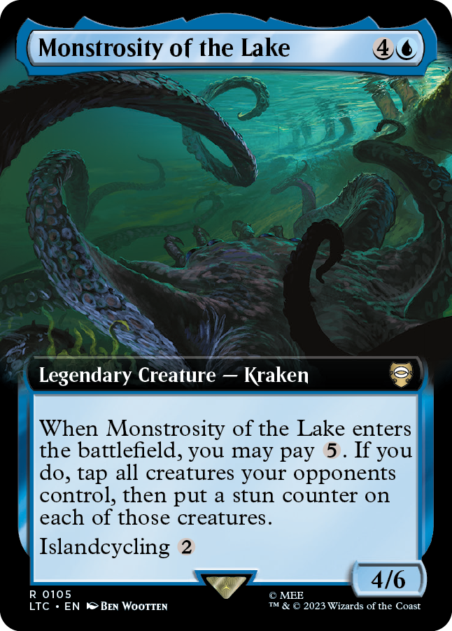 MTG Lord Of The Rings 0105 Monstrosity of the Lake (Extended Art)
